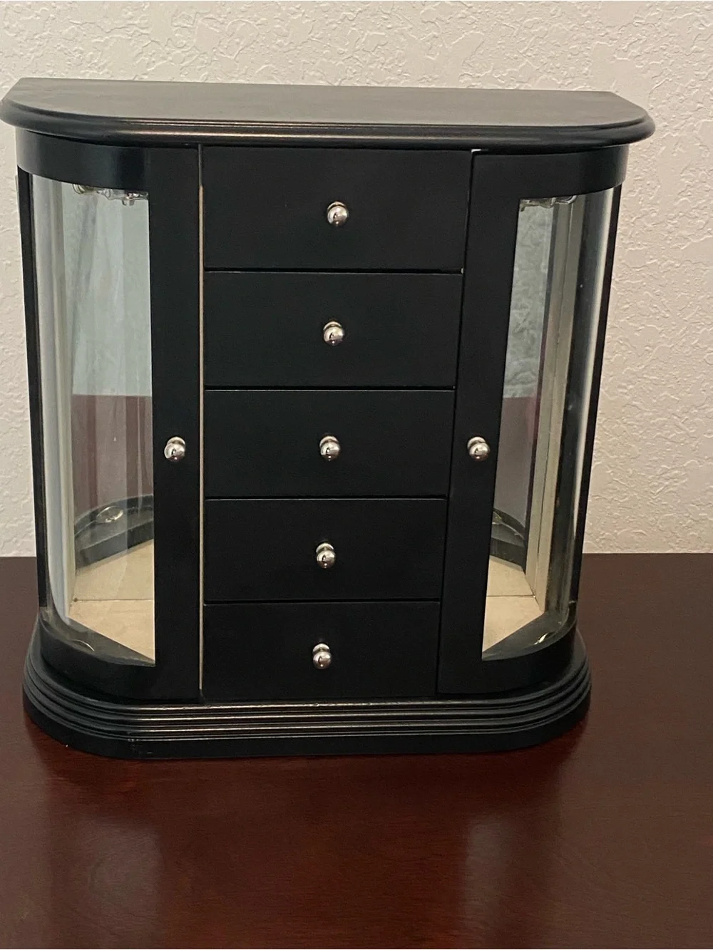 Java Finish Jewelry Armoire